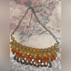 Lucky Brand Orange and Silver Necklace